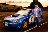 K and his Subaru, Scunthorpe