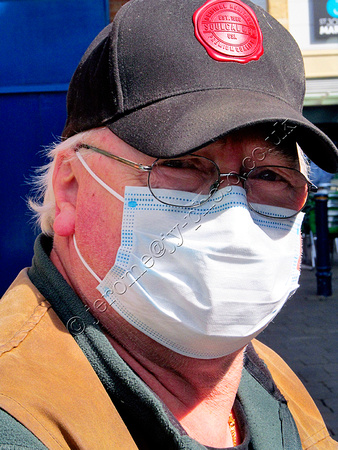 Steve with his anti virus mask