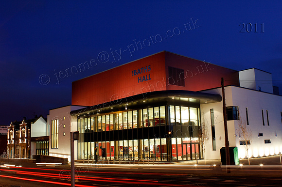 The Baths Hall Scunthorpe at Night
