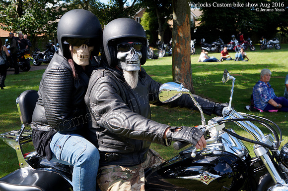 Skeleton mask bikers  August 2016