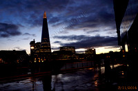 The Shard in late evening