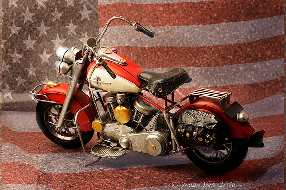 Old Harley Davidson motorcycle