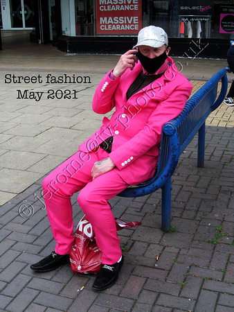 Covid street fashion pink