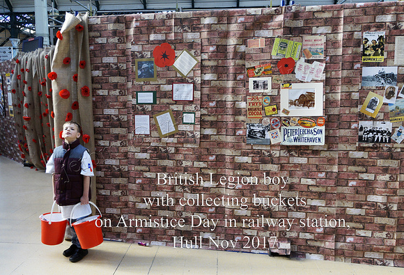 British Legion Boy Armistice Day 2017 Hull