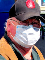 Steve with his anti virus mask