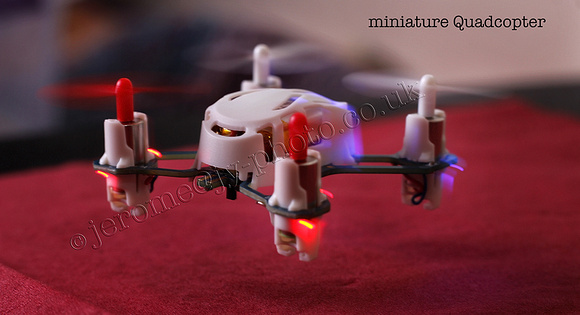 flying quadcopter