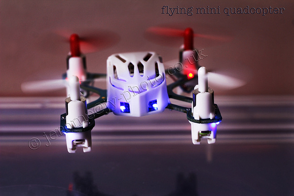 flying quadcopter
